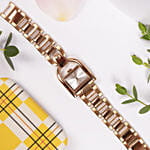 ساعة فوسيل هارويل نسائية مع ورد بيوني