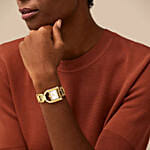 ساعة فوسيل هارويل نسائية مع ورد بيوني