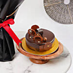 Fudge Cake For Birthday With Flowers