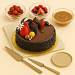 كيكة فادج الشوكولاتة | نصف كيلو