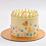 Gender Reavel Cake With Pink Filling