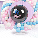 Gender Reveal Party Balloon Arrangment