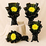 Gerbera Bouquet Set Of 4 For Teacher