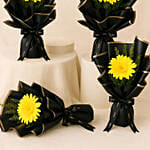 Gerbera Bouquet Set Of 4 For Teacher