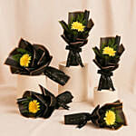 Gerbera Bouquet Set Of 5 For Teacher