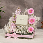 Gerbera Floral Arrangement And Cerruti Timepiece