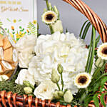 Get Well Soon Basket of Flowers and Chocolates