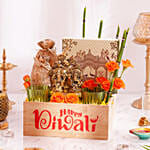 Glistening Diya & Delights Hamper