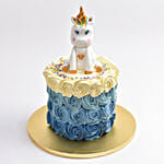 كيكة يونيكورن السحرية بالشوكولاتة