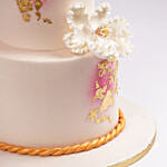 Golden Blossoms of Retirement Marble Cake