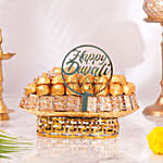 Golden Glow Diwali Chocolate Tray