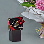 باقة ورد زنبق مشكل زهر مع شوكولاته جوديفا