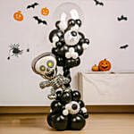 Halloween Skeleton Balloon Tower