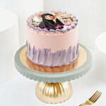 كيك عيد ميلاد مخصص بالصورة أرجواني