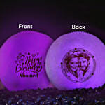 Happy Birthday Luminous Lamp with Engraving 10cm