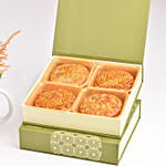 Happy Mid Autumn Flower in a Mug and Moon Cake