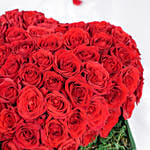 قلب الورود مع الشوكولاتة