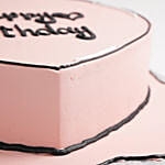 Heart Shaped Vanila Cartoon Cake 12 Portion