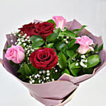 Heart To Heart Blueberry Cake with Flowers