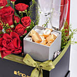 Hearts and Red Roses Hamper
