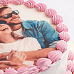 In Love Photo Cake- Butterscotch Half Kg