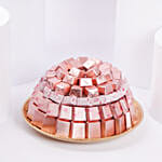 صينية شوكولاتة بلجيكية منوعة للمولود البنت بوزن 1 كجم