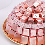 صينية شوكولاتة بلجيكية منوعة للمولود البنت بوزن 1 كجم