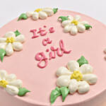 Its A Girl Vanilla Cake 8 Portion