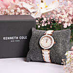 Kenneth Cole Watch For Her With Floral Arrangement