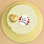 Kiss Day Golden Love Chocolate Cake
