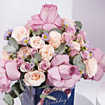 كومبو باقة ورد وعطر بربري تاتش لعيد الميلاد