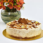 Lotus Cheesecake with Flowers