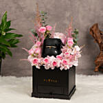 Love For Her With Police Bracelet And Pink Perfections