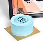 مجموعة هدايا مخصصة ليوم الأب مع كيك 250 جرام