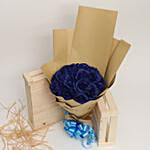 Lovely Artificial Blue Roses Bouquet