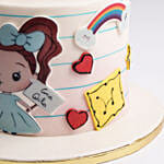 Luna the Little Dreamer Red Velvet Cake