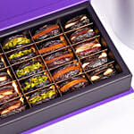 حلويات وافي جورميه - بوكس تمور محشية منوعة 700 جرام