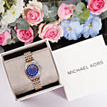 Michael Kors Womens Watch Floral Gift Tray