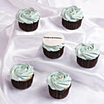 Mint Rosette Celebrations Red Velvet Cup Cake