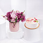 سحر الليلك لأمي | كومبو ورد وكيك