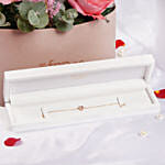 Morganite Halo Diamond Bracelet For Her