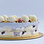 Mouth Watering Vanilla Blueberry Eggless Cake