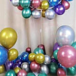 Multicolor Chrome Balloons Ring N Base
