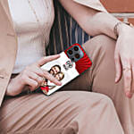 كفر آيفون 13 ميني مصمم بصور شخصية وعبارة للأب