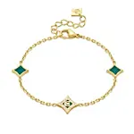 سحر المالاكيت | طقم مجوهرات شيروتي وفازة ورد