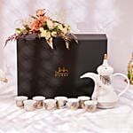 Naseem Dallah and Coffee Cup Set by Silsal