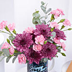 New Year Flower Mug And Mono Cake