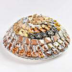 حلويات وافي جورميه - شوكولاتة  ونوغا ومكسرات  في صينية