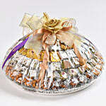 حلويات وافي جورميه - شوكولاتة  ونوغا ومكسرات  في صينية