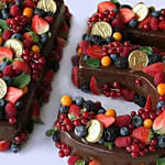 Number 15 Mixed Berry Red Velvet Cake